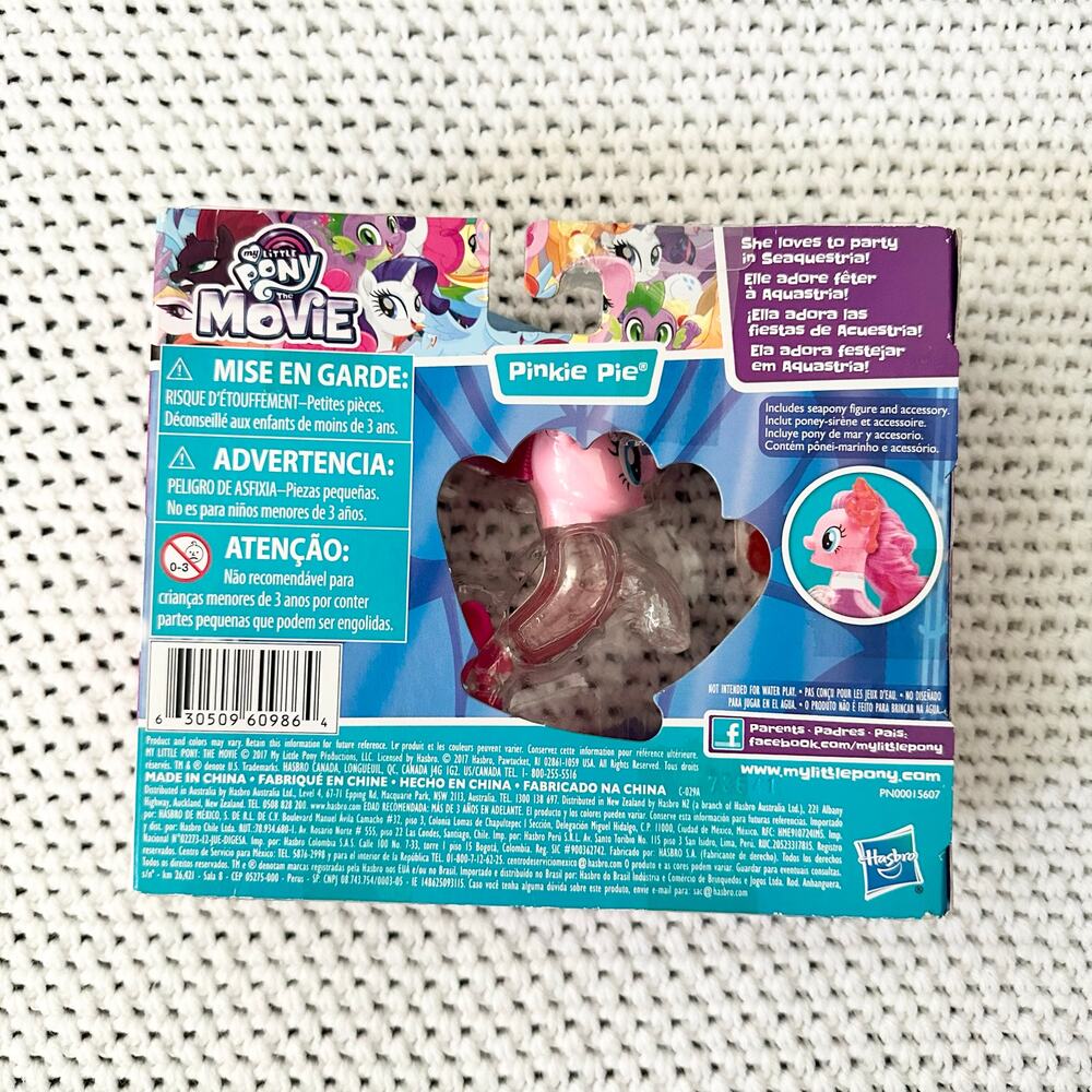 My Little Pony The Movie Pinkie Pie Flip And Flow Style Seapony New in Box 2017 - Picture 3 of 4
